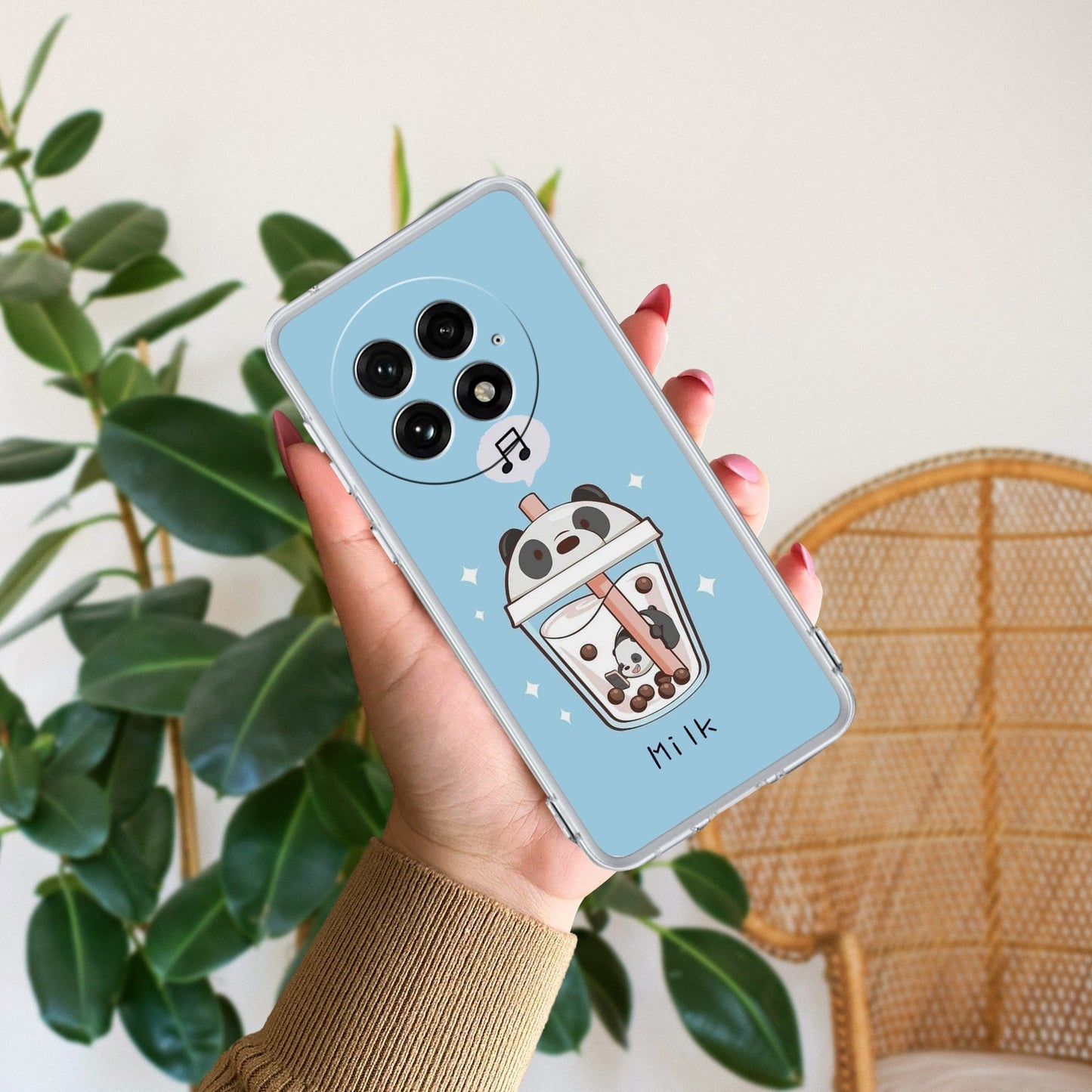 Cartoon Milk Tea We Bare Bears Silicon Case For OnePlus