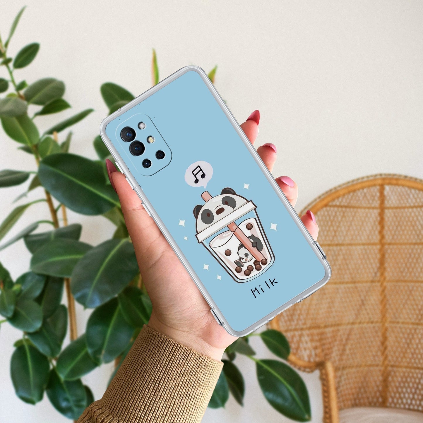 Cartoon Milk Tea We Bare Bears Silicon Case For OnePlus