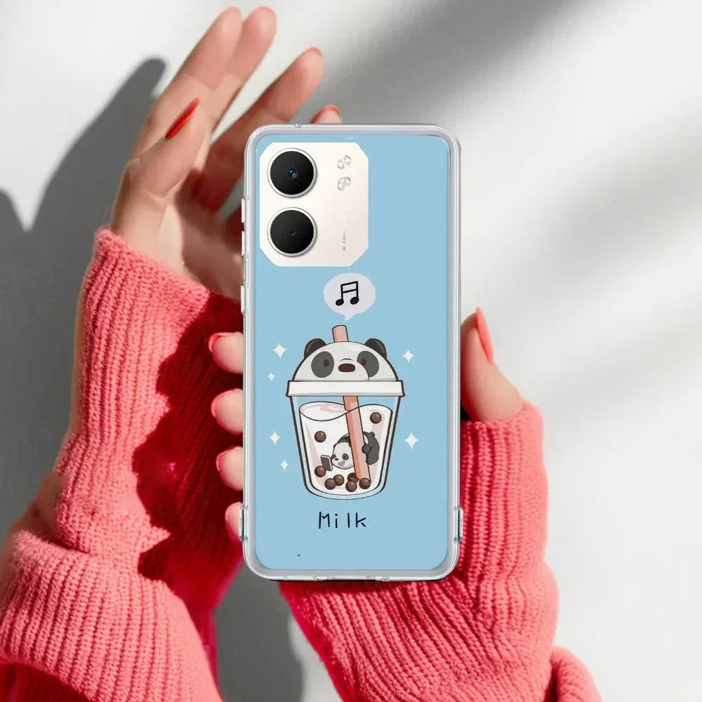 Cartoon Milk Tea We Bare Bears Anti Yellow Case For Oppo A5X 5G