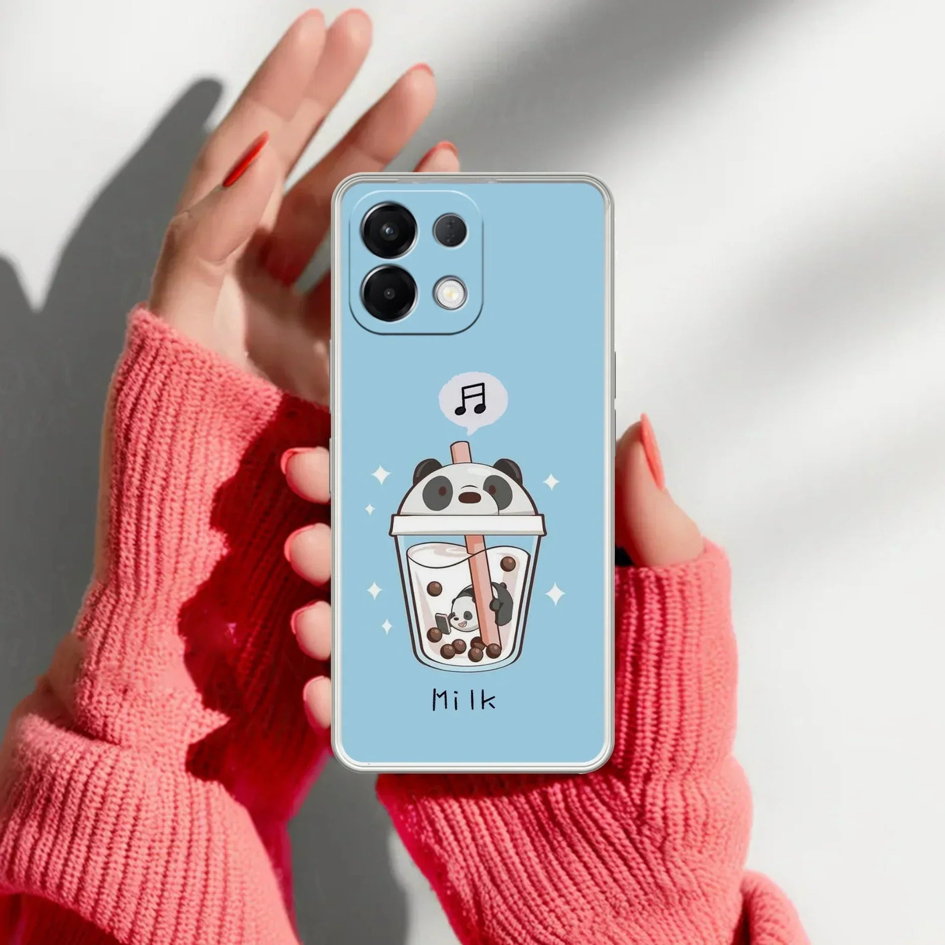 Cartoon Milk Tea We Bare Bears Anti Yellow Case For Oppo K13 5G