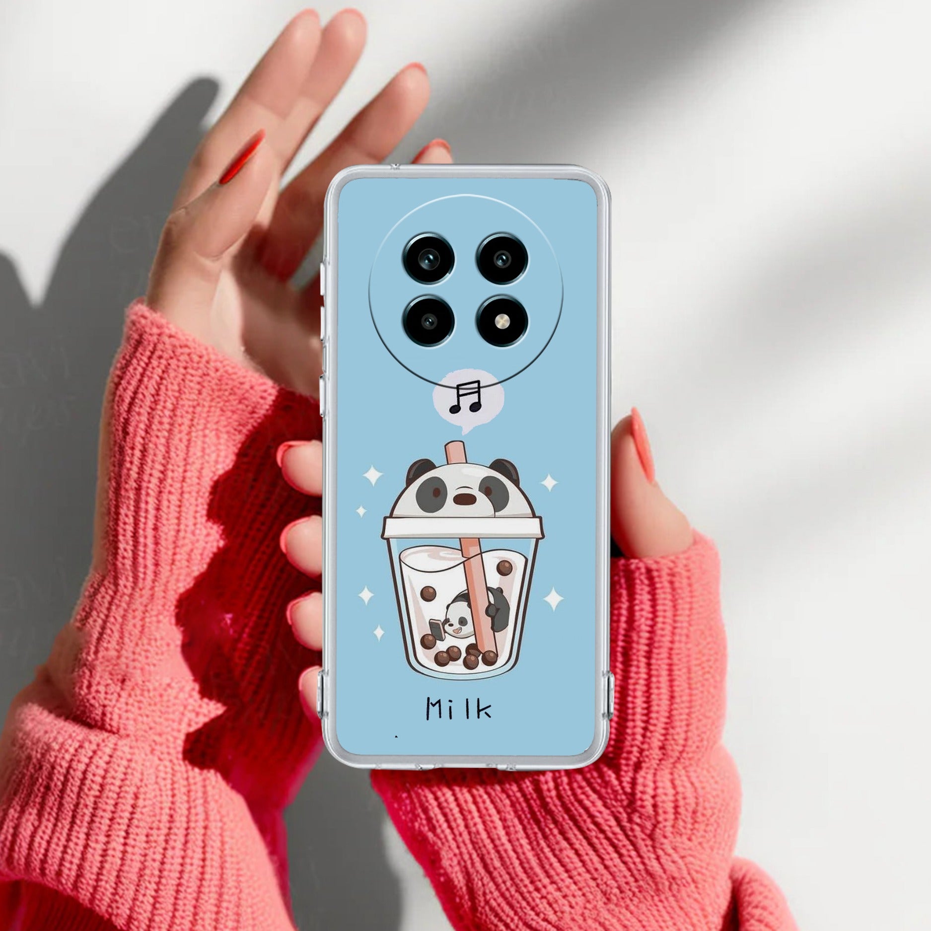 Cartoon Milk Tea We Bare Bears Silicon Case For Realme 14 Pro Lite 5G