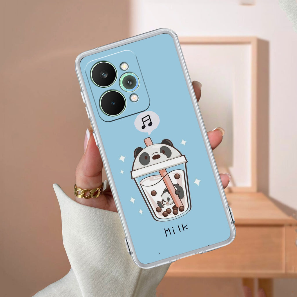 Cartoon Milk Tea We Bare Bears Anti Yellow Case For Realme 15 Pro 5G