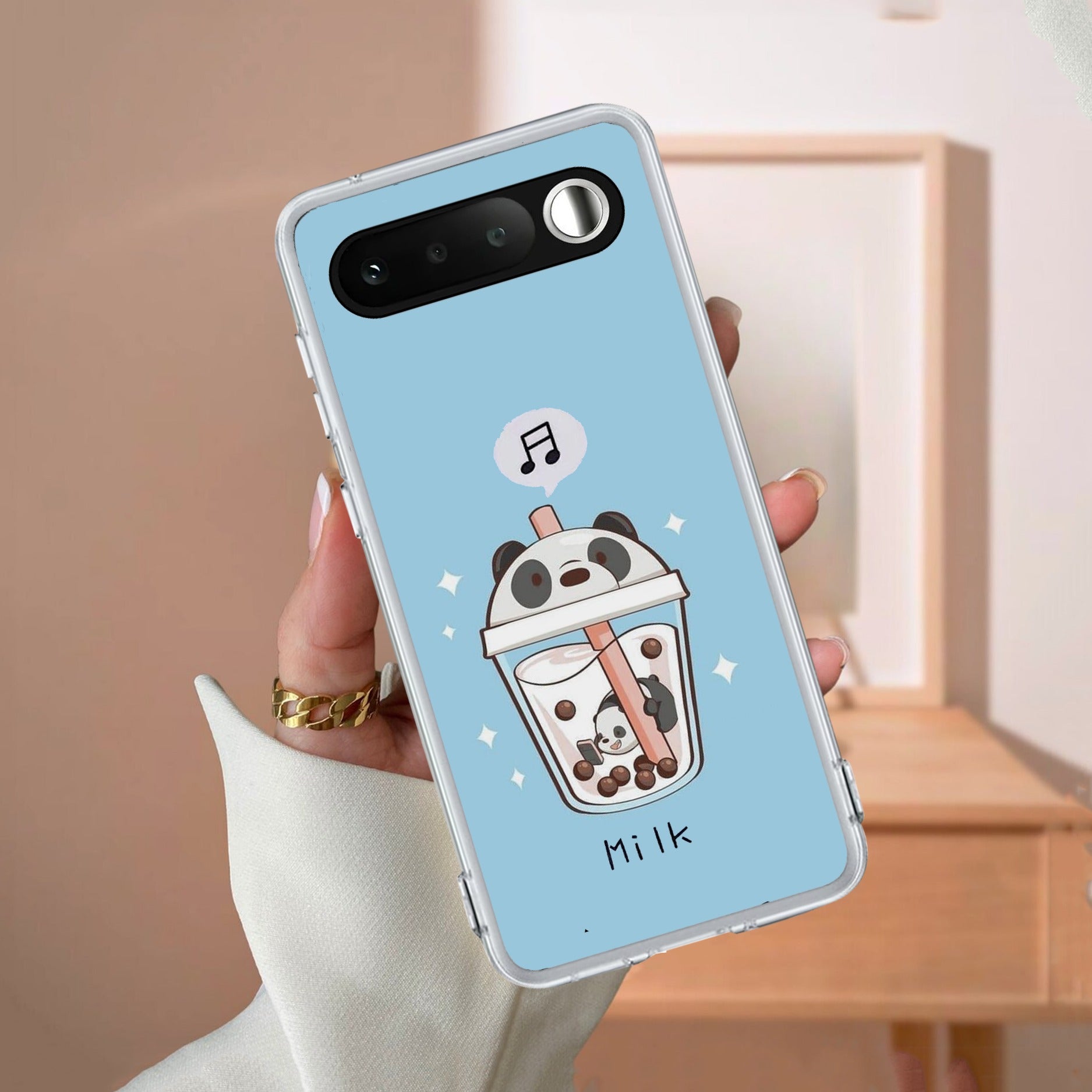 Cartoon Milk Tea We Bare Bears Silicon Case For Realme/Narzo