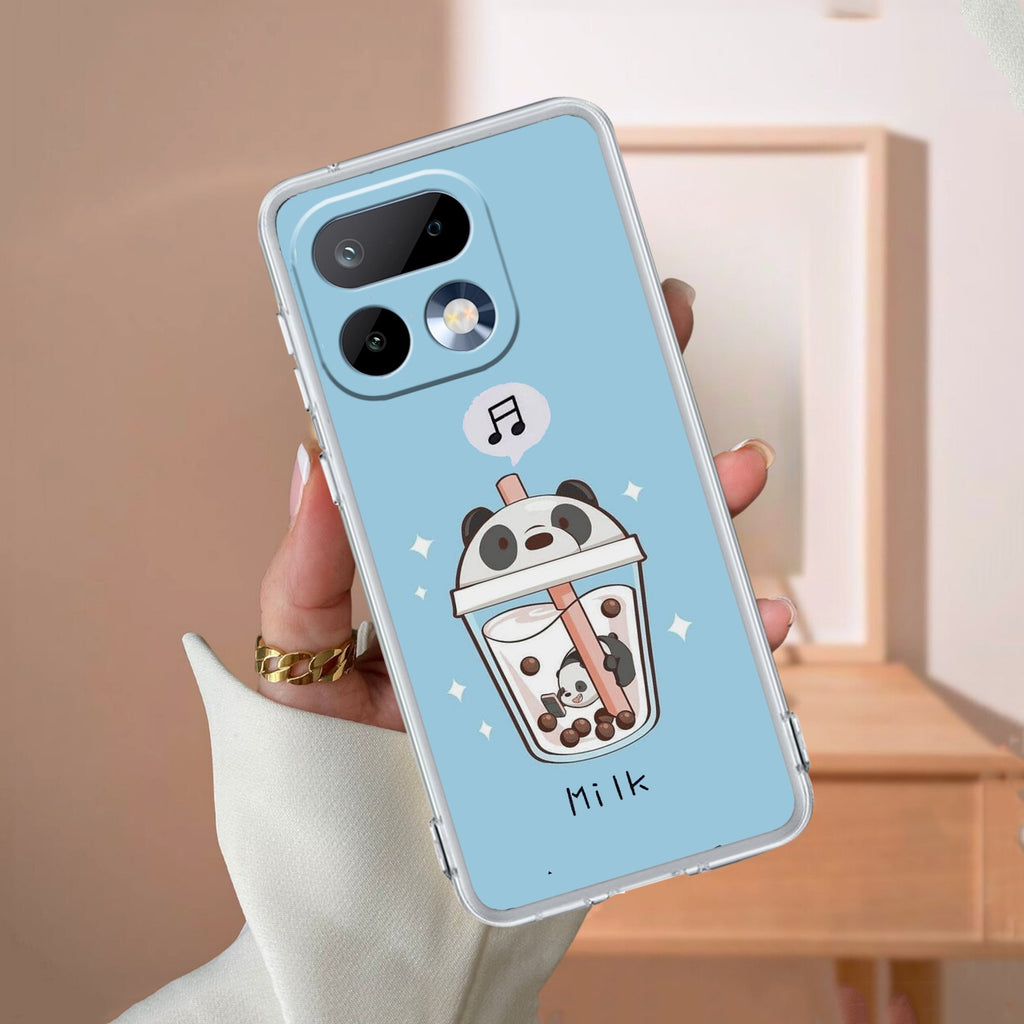 Cartoon Milk Tea We Bare Bears Silicon Case For Realme/Narzo