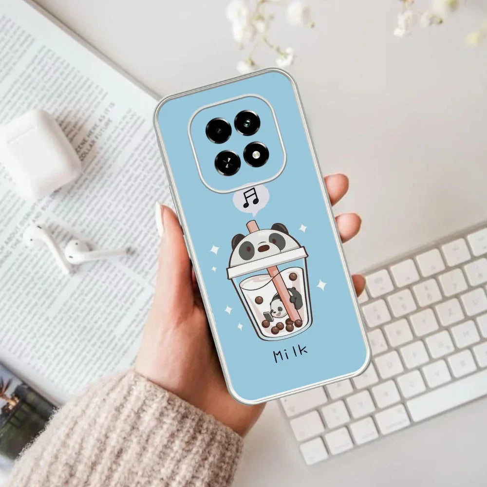 Cartoon Milk Tea We Bare Bears Anti Yellow Case For Oppo F29 5G
