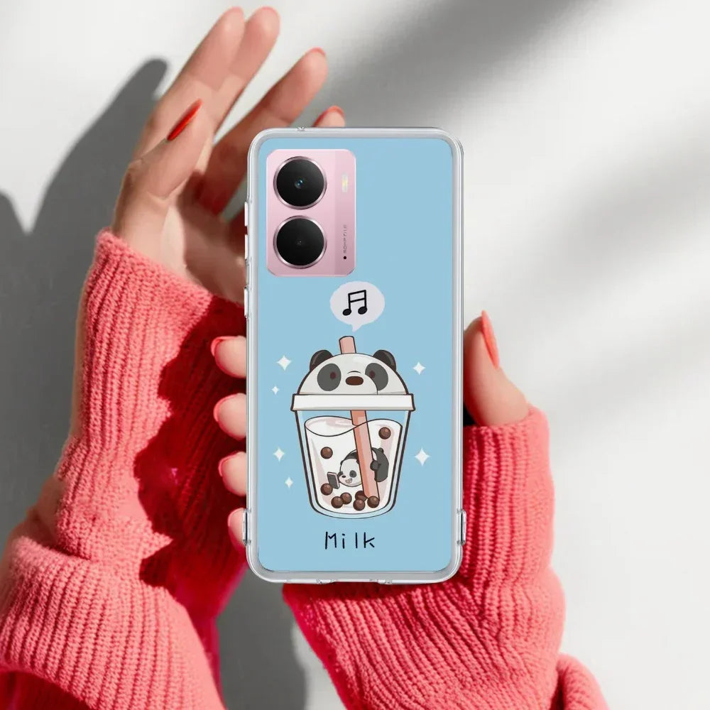 Cartoon Milk Tea We Bare Bears Silicon Case For Realme C65 5G