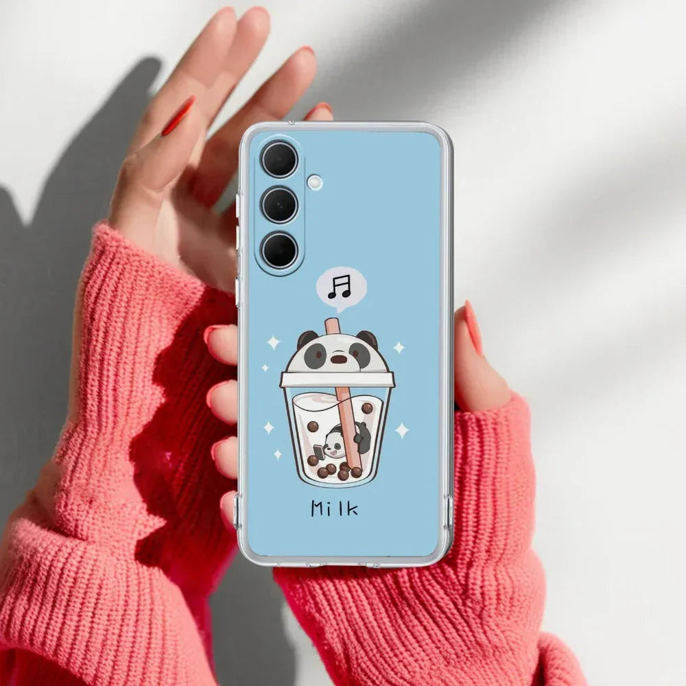 Cartoon Milk Tea We Bare Bears Anti Yellow For Samsung Galaxy A54