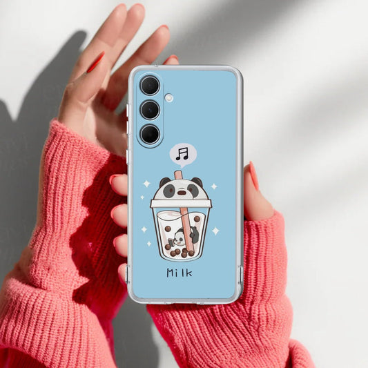 Cartoon Milk Tea We Bare Bears Silicon Case For Samsung