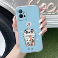 Cartoon Milk Tea We Bare Bears Silicon Case For Vivo X80 5G