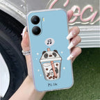 Cartoon Milk Tea We Bare Bears Silicon Case For Vivo T2x 5G