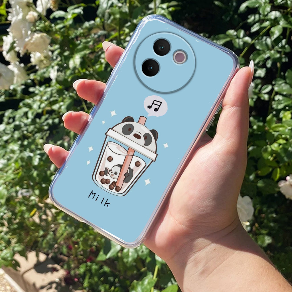 Cartoon Milk Tea We Bare Bears Silicon Case For Vivo T3 Pro 5G