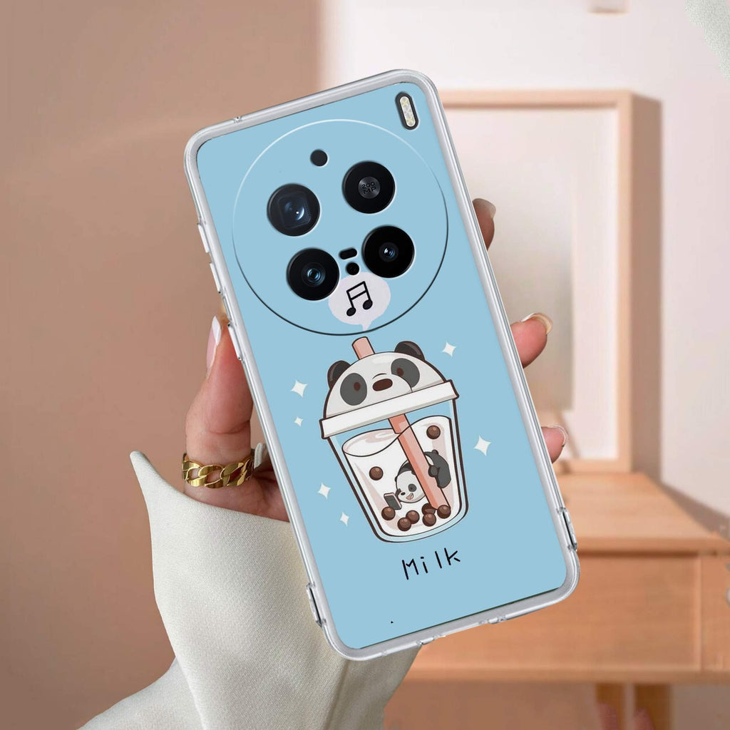 Cartoon Milk Tea We Bare Bears Silicon Case For Vivo X200 Pro 5G