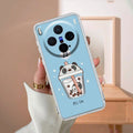 Cartoon Milk Tea We Bare Bears Silicon Case For Vivo X300 Pro 5G