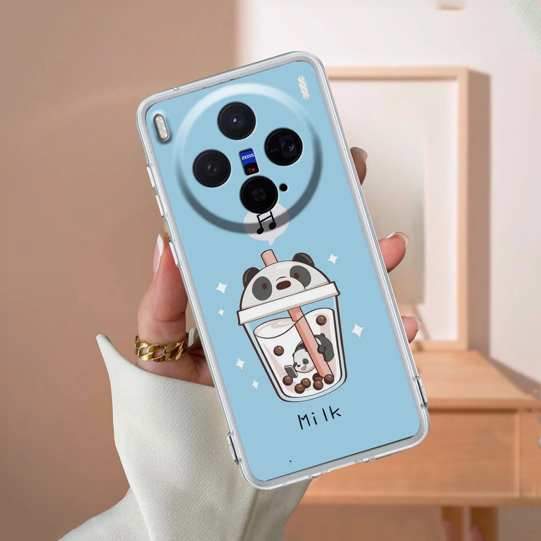 Cartoon Milk Tea We Bare Bears Silicon Case For Vivo - ShopOnCliQ