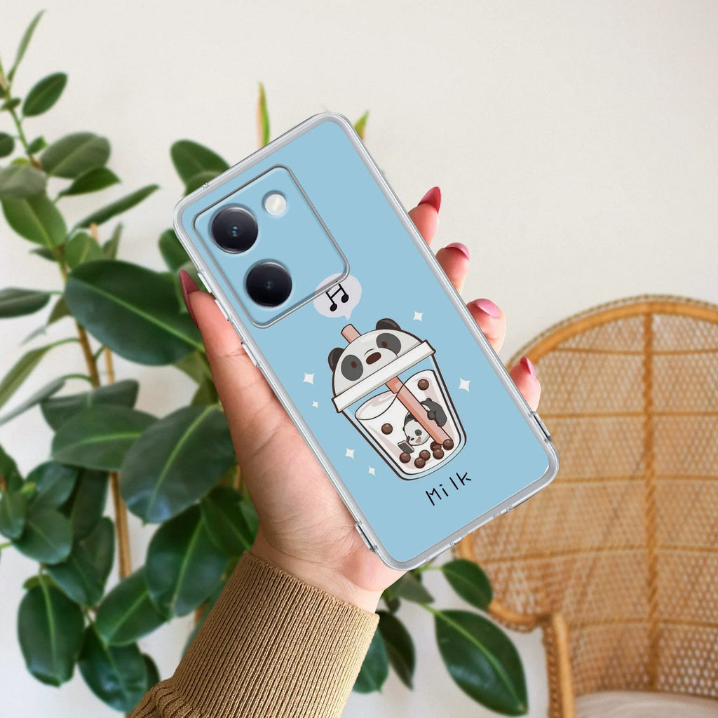 Cartoon Milk Tea We Bare Bears Silicon Case For Vivo - ShopOnCliQ
