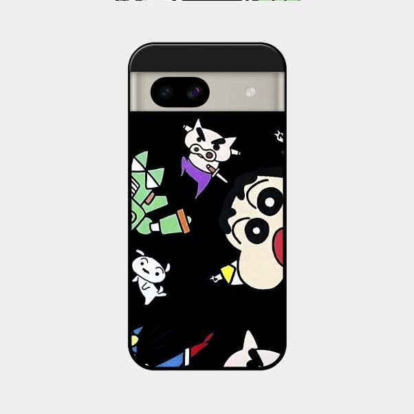 Cartoon Pattern Glass Case Cover For Google Pixel 8A 5G