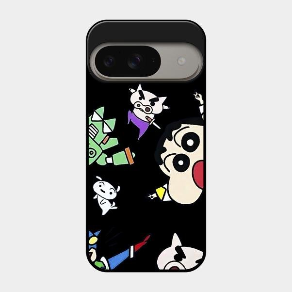 Cartoon Pattern Glass Case Cover For Google Pixel 9 5G