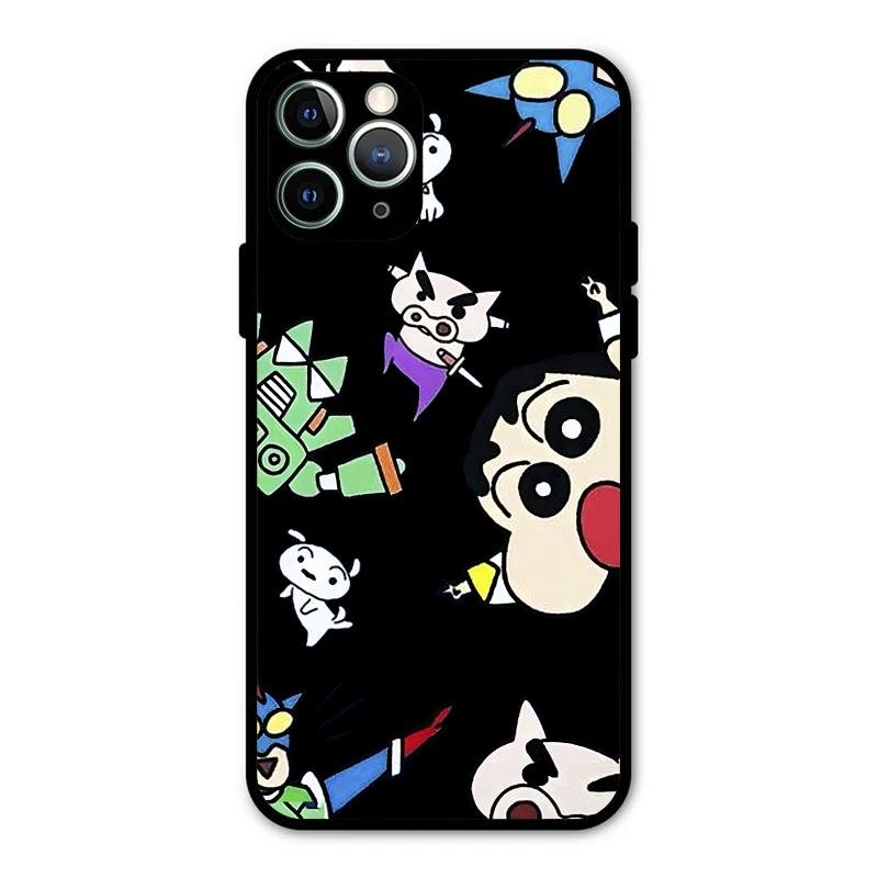 Cartoon Pattern Glass Case Cover For iPhone 11 Pro Max