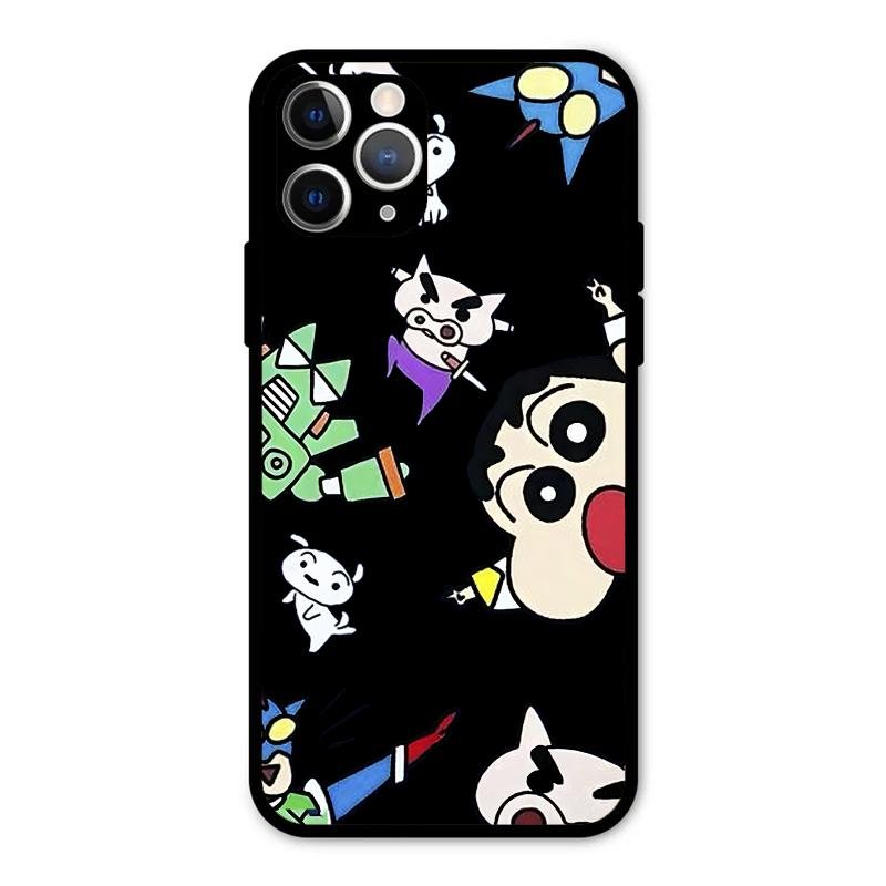 Cartoon Pattern Metal Case Cover For iPhone - ShopOnCliQ
