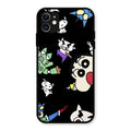 Cartoon Pattern Glass Case Cover For iPhone 11