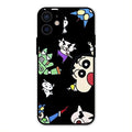 Cartoon Pattern Glass Case Cover For iPhone 12 mini