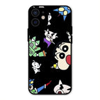 Cartoon Pattern Glass Case Cover For iPhone 12 mini