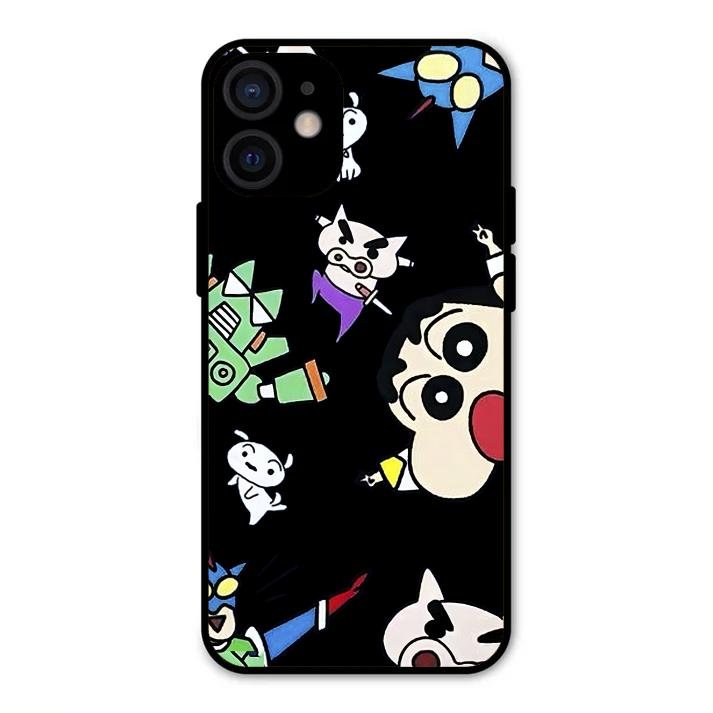 Cartoon Pattern Glass Case Cover For iPhone 12 mini