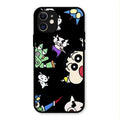 Cartoon Pattern Glass Case Cover For iPhone 12