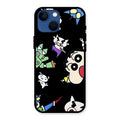 Cartoon Pattern Glass Case Cover For iPhone 13 mini