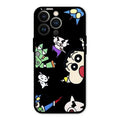 Cartoon Pattern Glass Case Cover For iPhone 13 Pro Max