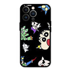 Cartoon Pattern Glass Case Cover For iPhone 13 Pro Max