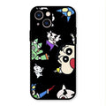 Cartoon Pattern Glass Case Cover For iPhone 13