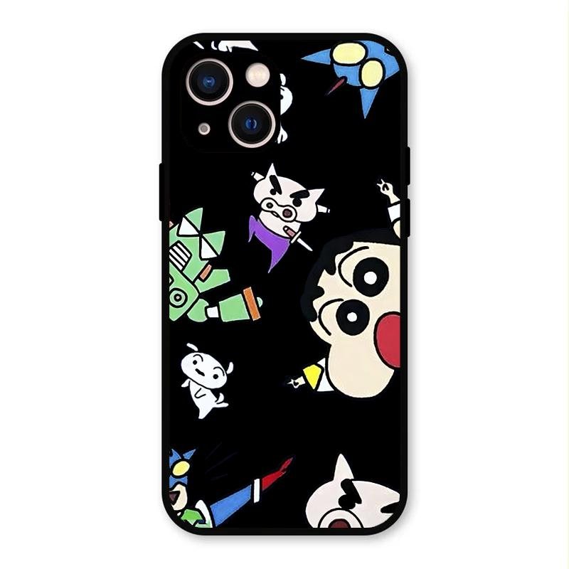 Cartoon Pattern Glass Case Cover For iPhone 13