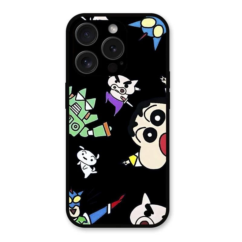 Cartoon Pattern Metal Case Cover For iPhone - ShopOnCliQ