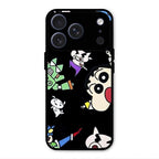Cartoon Pattern Glass Case Cover For iPhone 17 Pro Max