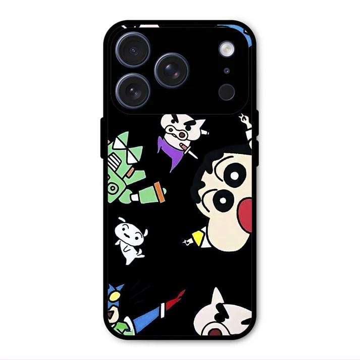 Cartoon Pattern Metal Case Cover For iPhone - ShopOnCliQ