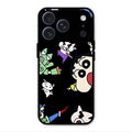Cartoon Pattern Glass Case Cover For iPhone 17 Pro