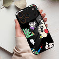 Cartoon Pattern Glass Case Cover For iPhone 17 Pro