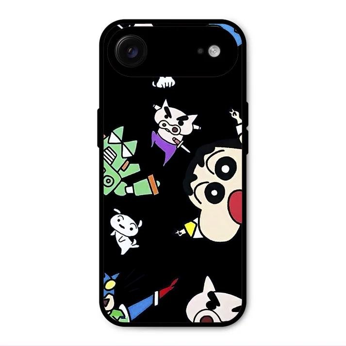 Cartoon Pattern Metal Case Cover For iPhone - ShopOnCliQ