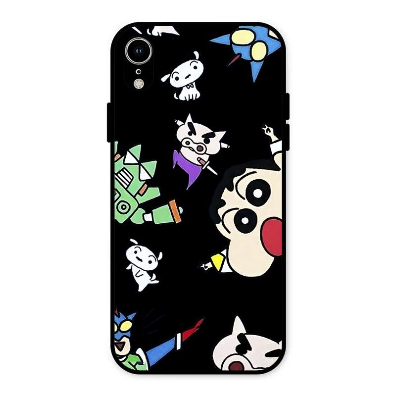 Cartoon Pattern Metal Case Cover For iPhone - ShopOnCliQ