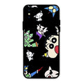 Cartoon Pattern Glass Case Cover For iPhone XS