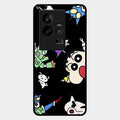 Cartoon Pattern Glass Case Cover For Iqoo 11 5G