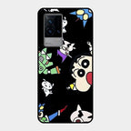 Cartoon Pattern Glass Case Cover For Iqoo 9 5G