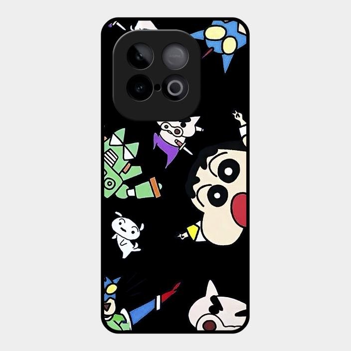 Cartoon Pattern Metal Case Cover For iQOO - ShopOnCliQ