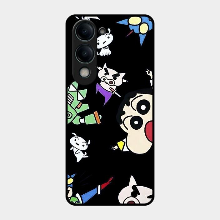 Cartoon Pattern Glass Case Cover For Iqoo Z10 Lite