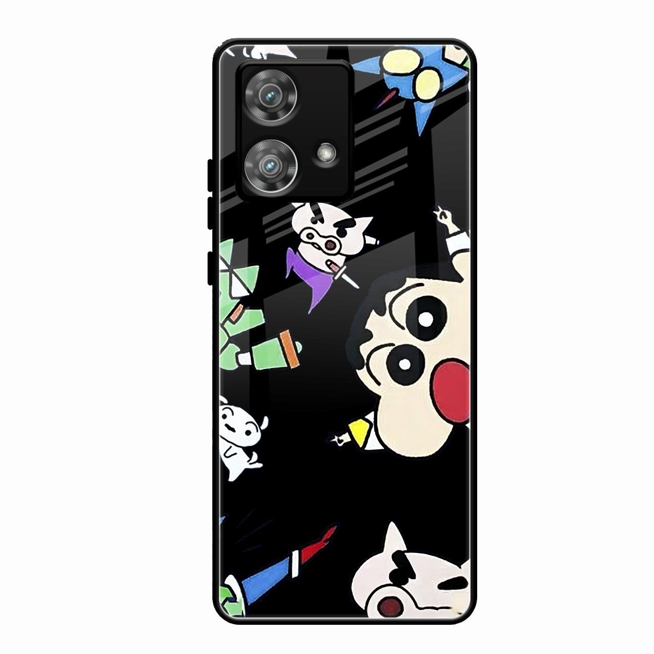 Cartoon Pattern Glass Case Cover For Motorola Edge 40 5G