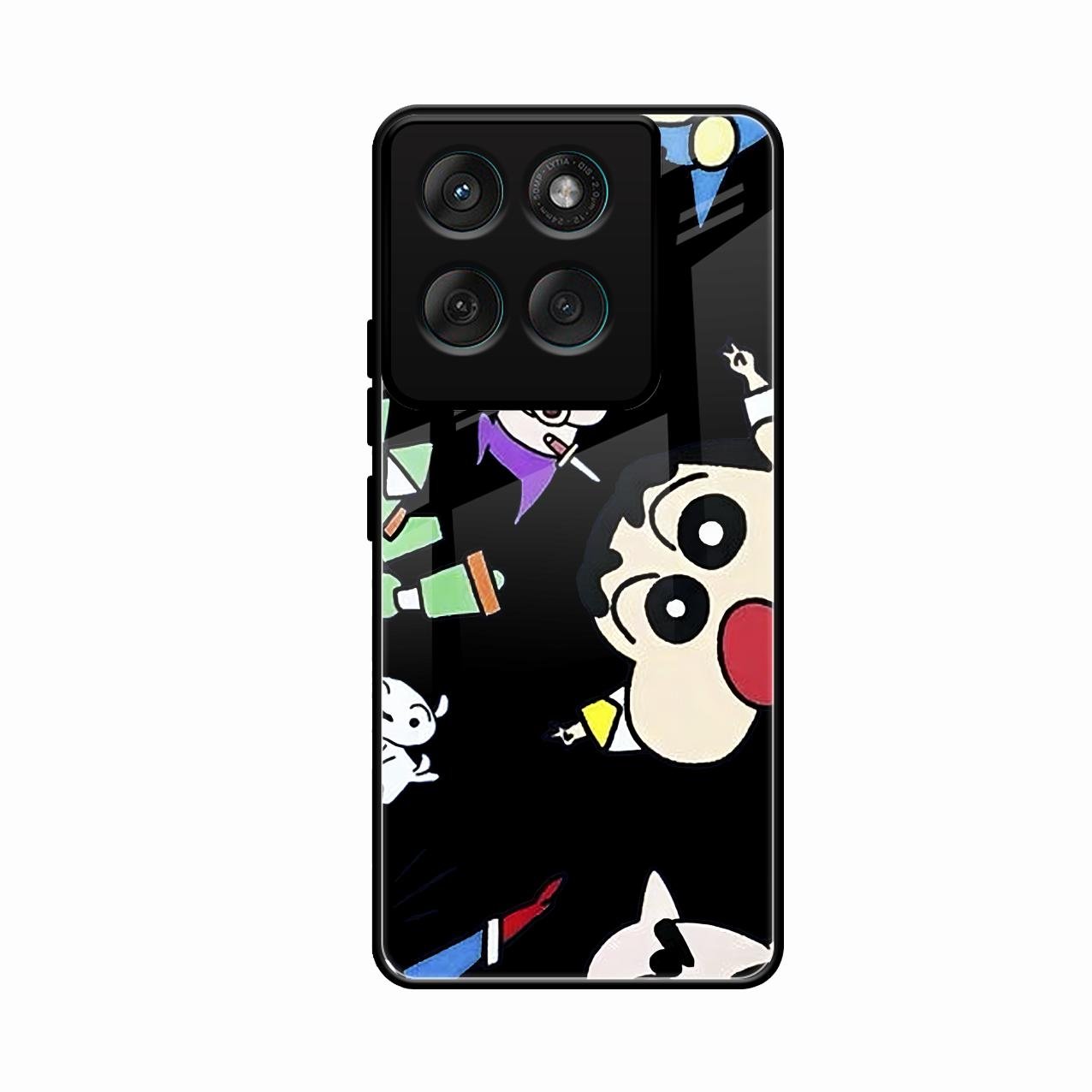 Cartoon Pattern Glass Case Cover For Motorola Edge 60 Stylus 5G