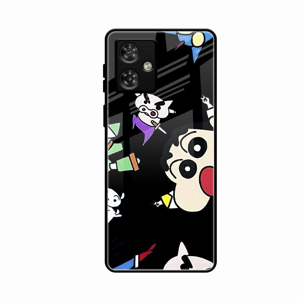 Cartoon Pattern Glass Case Cover For Motorola G54 5G