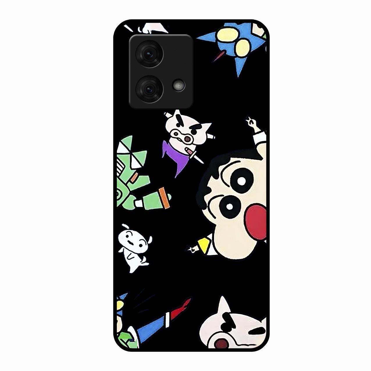 Cartoon Pattern Glass Case Cover For Motorola g84 5G