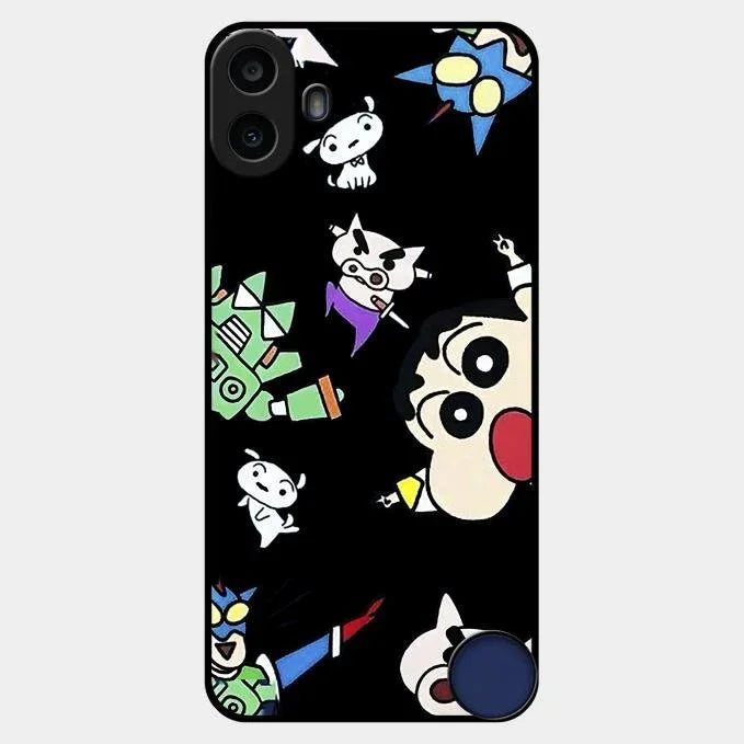 Cartoon Pattern Glass Case Cover For Nothing - ShopOnCliQ